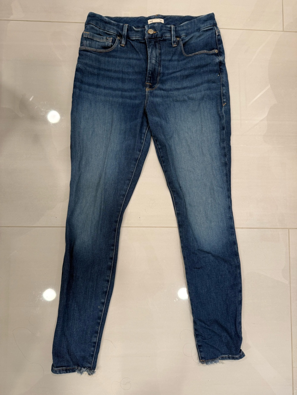 Good American - Good Legs Light Crop Skinny Jeans